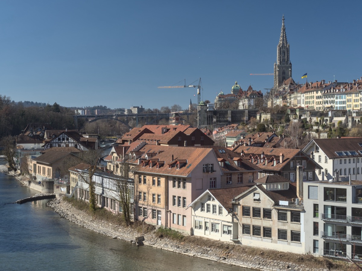 La vieille ville de Berne au bord de l'Aar