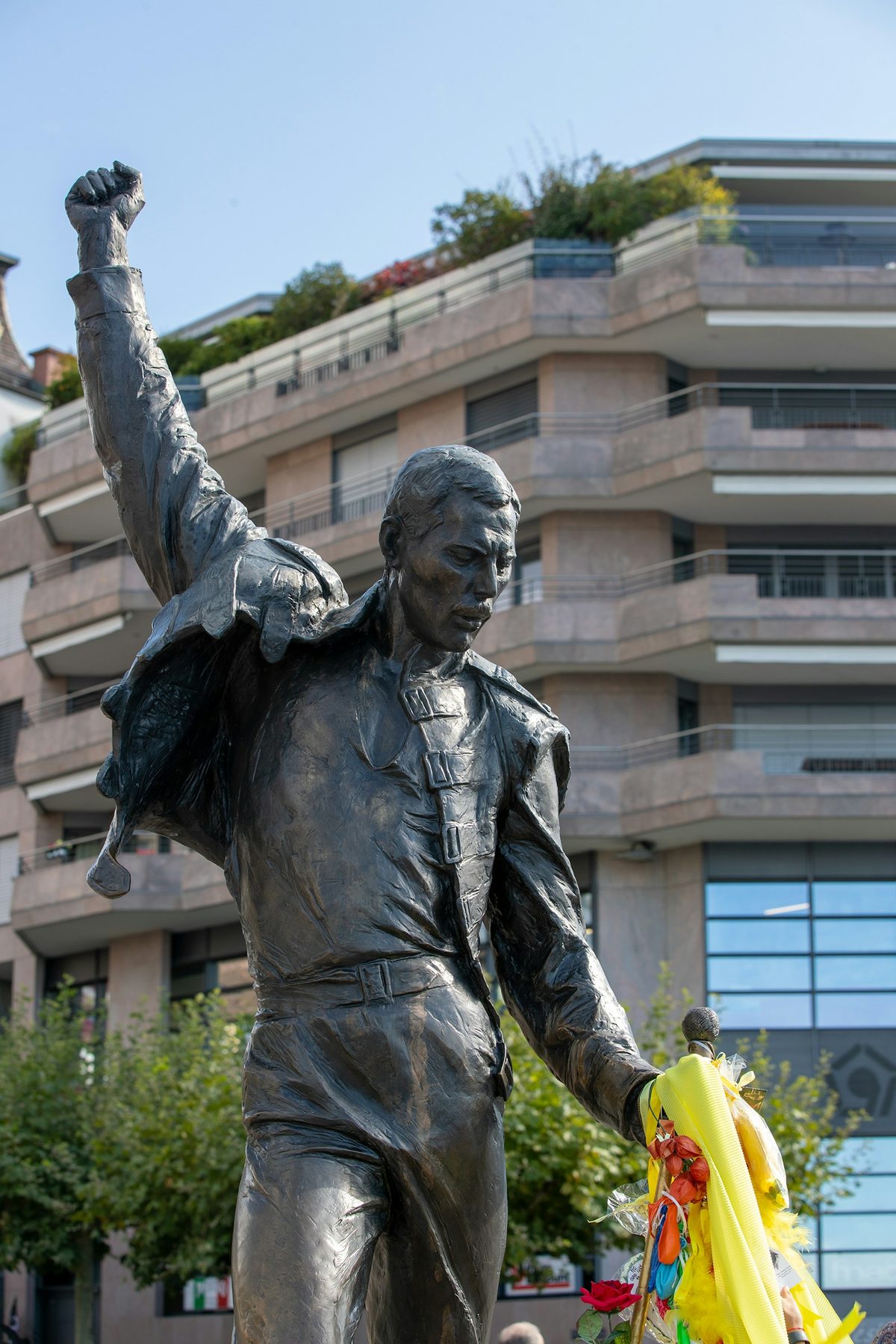 Rives du Léman à Montreux, en Suisse, près de la statue de Freddie Mercury
