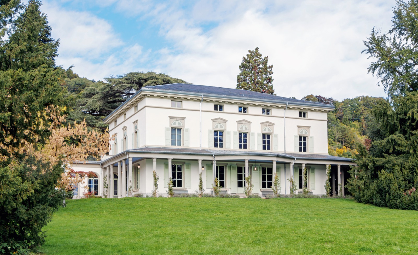 Le Manoir de Ban, ancienne demeure de Charlie Chaplin &agrave; Corsier-sur-Vevey pr&egrave;s de Montreux