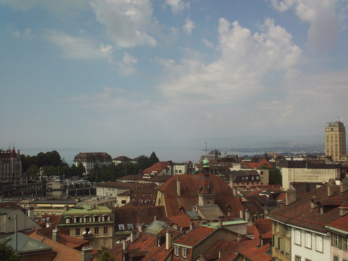 Lausanne et le lac L&eacute;man vus depuis la ville
