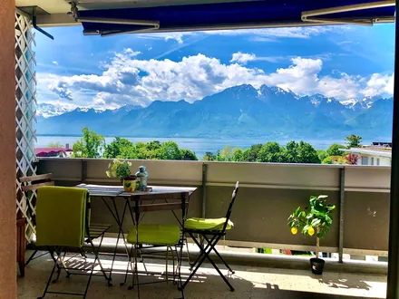 Grand studio 46m², magnificent lake view — 1 to 3 persons, Clarens — photo 1